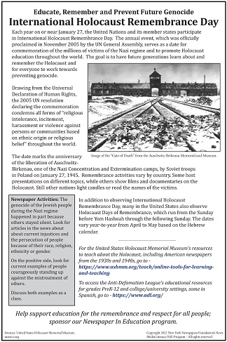 International Holocaust Remembrance Day