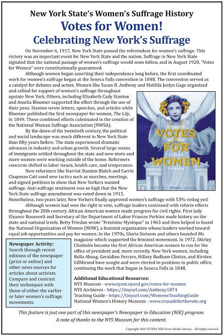 Women's Suffrage NYS - 11/6/1917