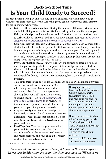 Back to School Tips